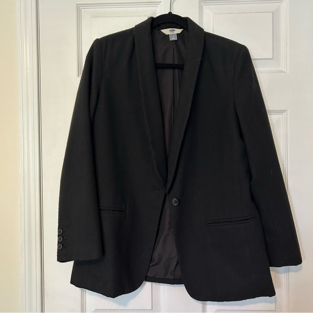 Old Navy Wool-Blend Blazer – Black